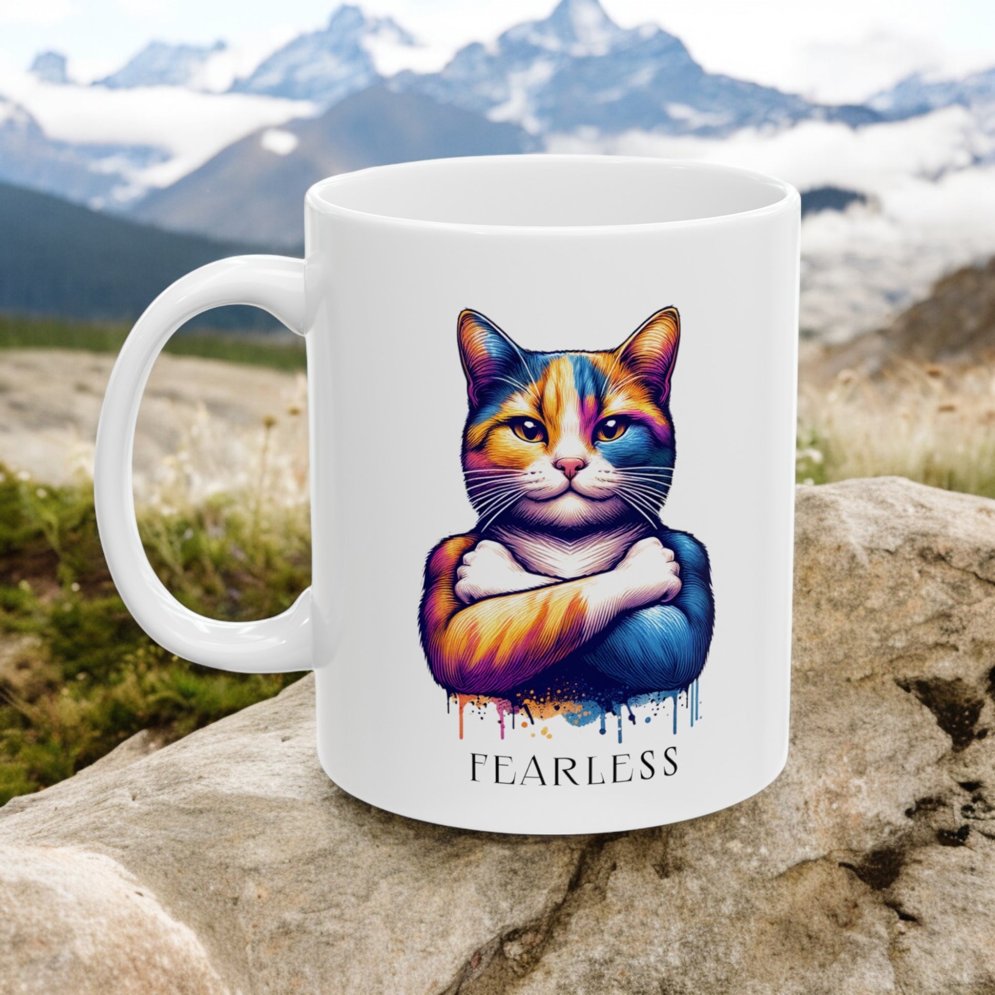 Fearless Female Cat Ceramic Mug 11oz